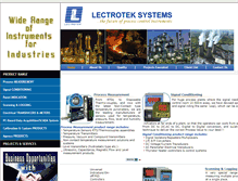Tablet Screenshot of lectrotek.com